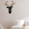 Hirschgeweih Wandskulptur Kopf Dekor Realistische Hängende Elchfigur für Schlafzimmer Sofa