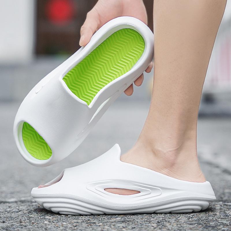 38-45 Herren Groß Mode Weiche Sohle Einzeiler Pantoletten Zuhause Freizeit Hausschuhe Strandsandalen