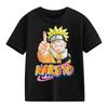 2026 Naruto Kids TShirt Uzumaki Uchiha Sasuke Hatake Kakashi Anime Character Print Cotton Short Sleeve Boys Girls Round Tops