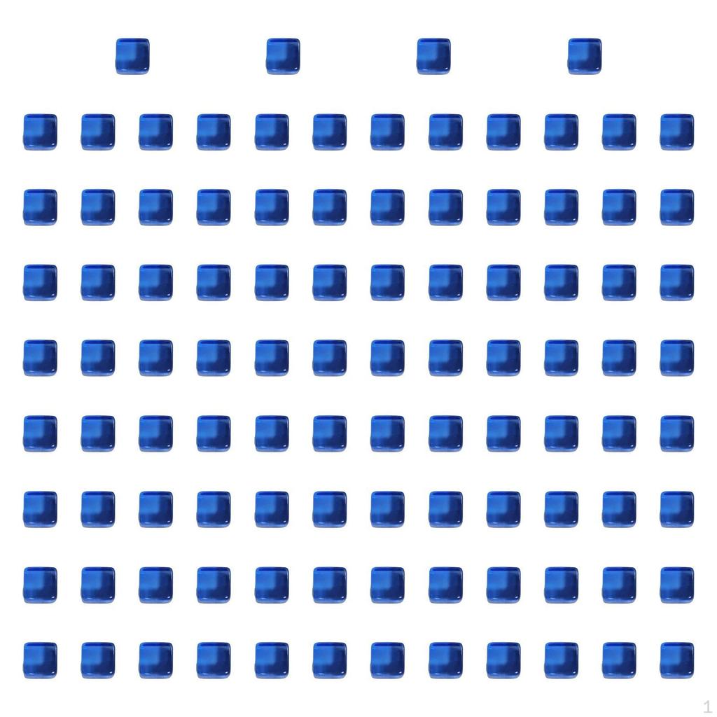 100 Pieces Acrylic Cubes Blank Dice DIY Learning Stacking Toy 1cm Board Game Building Blocks for