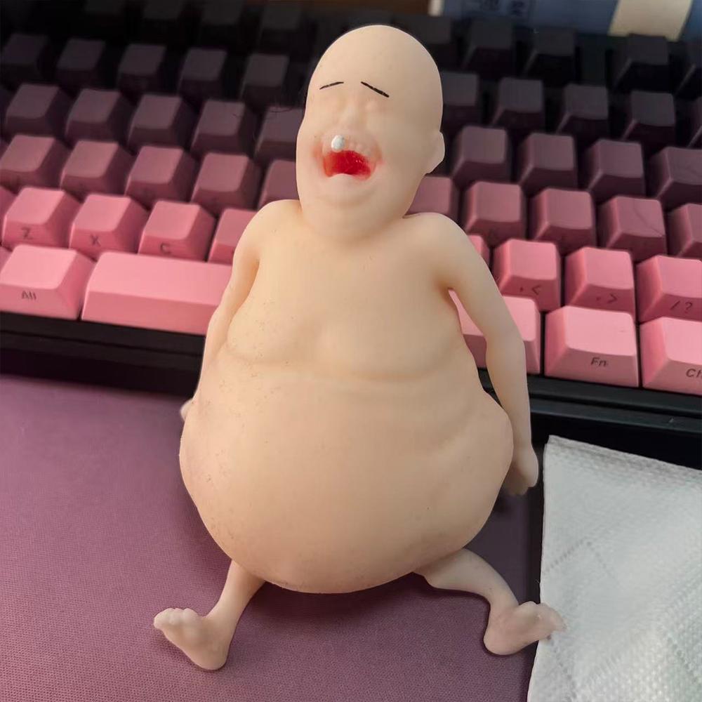 

Stress relieving pet pinch pressure ball Rene Themugly Doll - Squishy plus Deformable Humorous Toy designed for Stress Relief While Sup -A7996