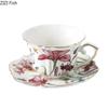 Irisblumenmuster Tassen Porzellantasse & Untertasse Vergoldung Geschirr Kaffeetasse Esstisch Nachmittagstee Teetasse Früchte Saftbecher