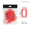 20pcs Large/Small Size Perm Silicone Band Heat Resistant Traceless Digital Cold Rods Elastic Rubber Band Hair Rings Styling Tool