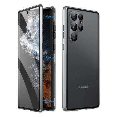 Metal Magnetic 360 Full Glass Cover For Samsung Galaxy S24 S23 Ultra Plus A54 5G Phone Case Camera Screen Protection Coque Funda
