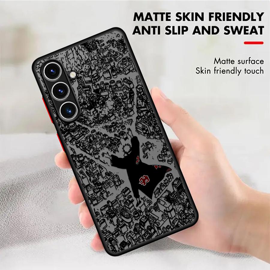 Matte Phone Cover Case for Samsung Galaxy A54 A34 A21s A25 A26 A22 A53 A35 A36 A24 A52 A56 A73 Cool Anime Characters