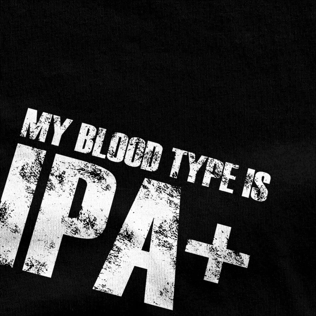 Meine Blutgruppe ist IPA Merch Shirt für Männer Frauen Craft Beer Liebhaber Vintage 100% Baumwolle Grafikdruck T-Shirts