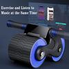 Rollenrad, automatisches Rebound-Bauchrad für Trainingsfitness, Bauchtrainer mit Kniematte, perfektes Heim-Fitnessgerät für Männer und Frauen