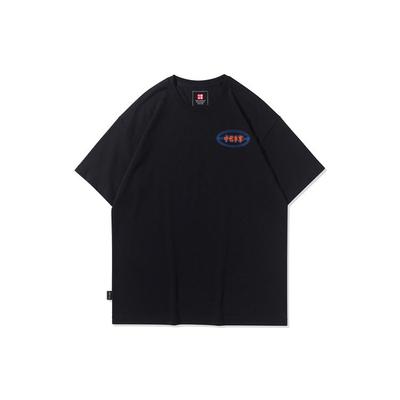 Li Ning Graphic Print Round Neck Short Sleeve T-Shirt Men Tops Black AHSR359-1