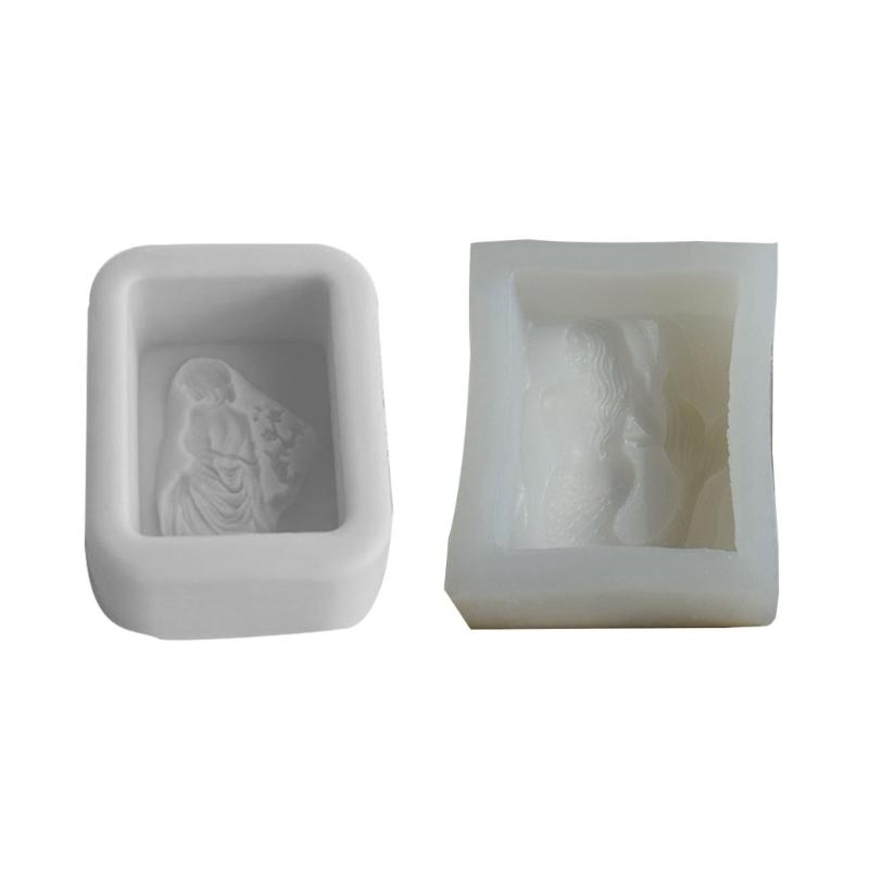 Mermaid Girl Silicone Mold Candle Resin Making Tool DIY Candle Moulds Ornaments Hand-made Home Decorations Supplies