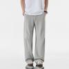 Summer New Pleated Outdoor Sports Casual Pants Men's Solid Color Simple and Versatile Loose Wide-leg Trousers