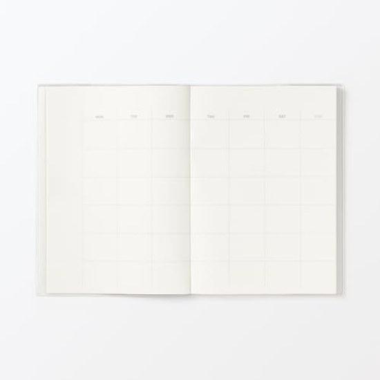 Muji Date-less Schedule Notebook Monthly Weekly A5Monthly 15 MonthsWeekly 65 Weeks