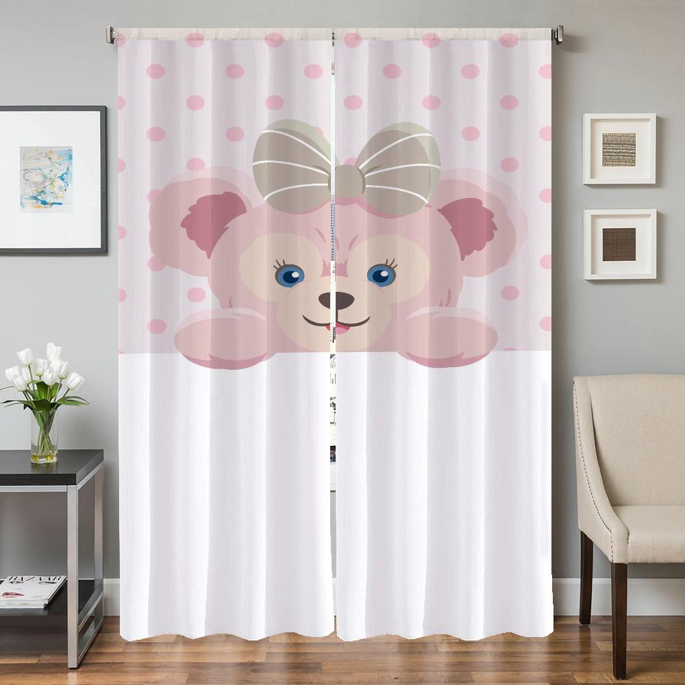 Window Kitchen Curtains for Living Room 2 Pieces Blackout Curtains Door Curtain S-shirley M-mei Bedroom Decoration Partition