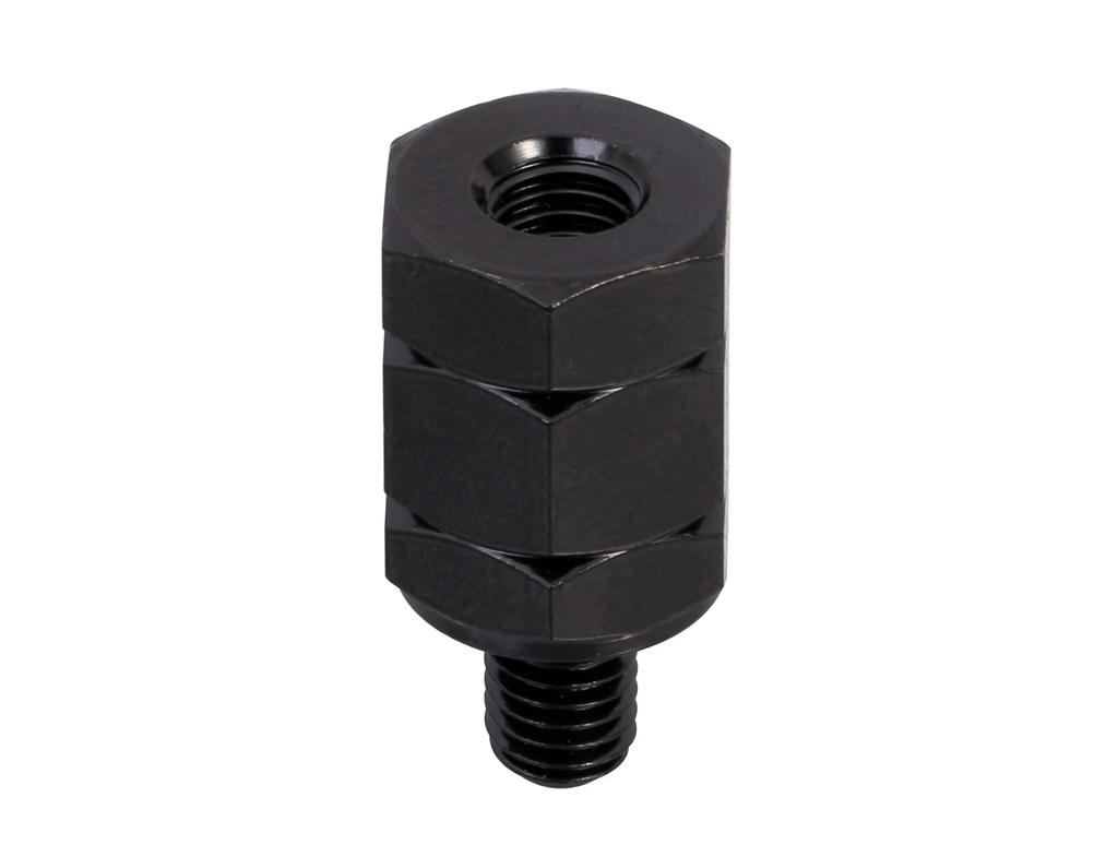 Kitaco 0900-505-01083 Mirror Adapter, Black, 0.7 Inches (17 Mm), Reverse Screw 0.3 Inches (8