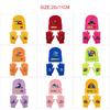 Cartoon Printed Knitted Hat Glove 2pcs Sets Anime Plush Warm Cold-proof