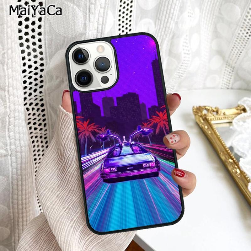 

Synthwave 80 s Retro Neon vaporwave Phone Case Cover For iPhone 17 Air 16 16e 15 plus 11 12 13 14 pro max coque iPhone 11pro max