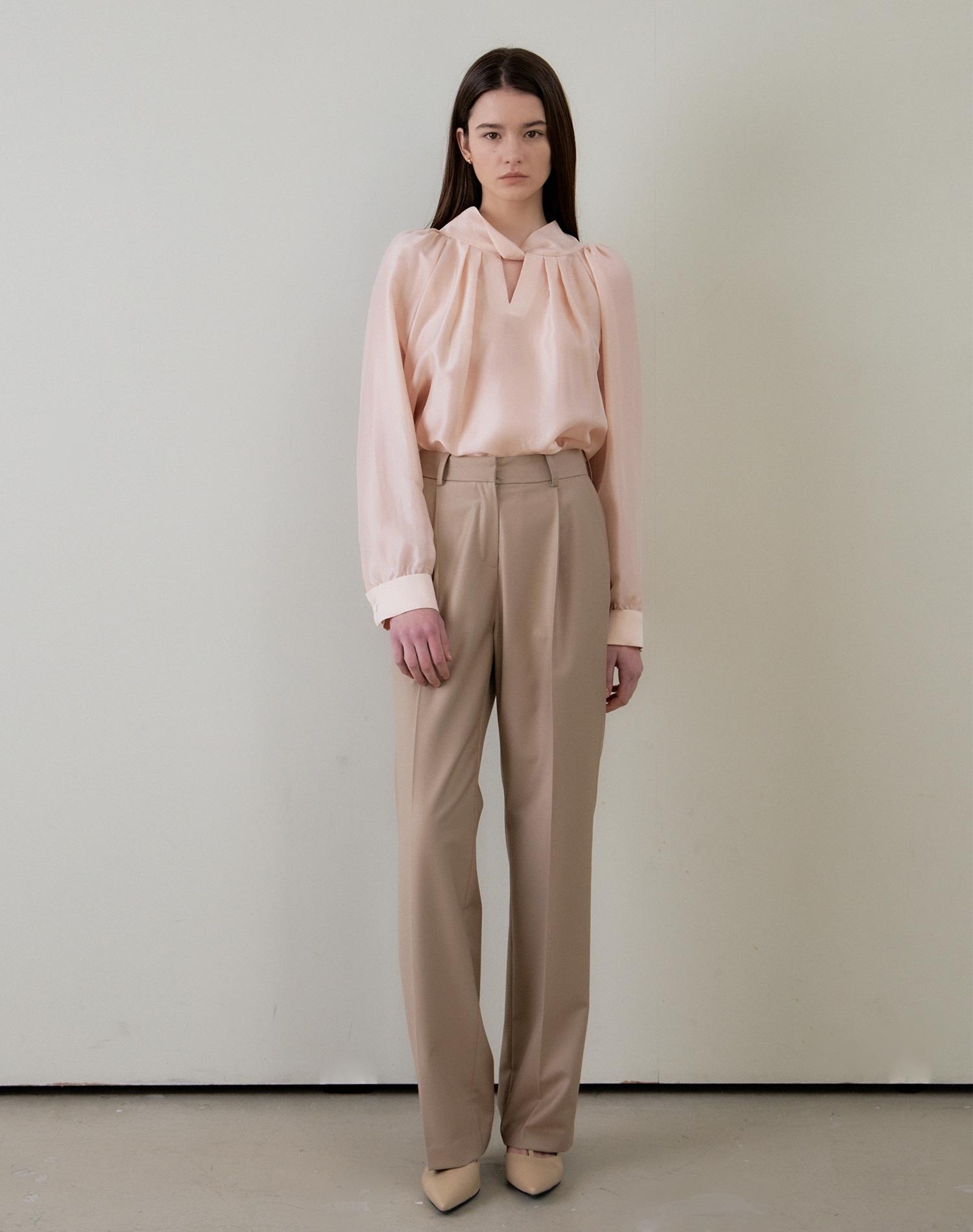 G Mar Twist Two Way Tie Blouse Y Peach 5Th Free