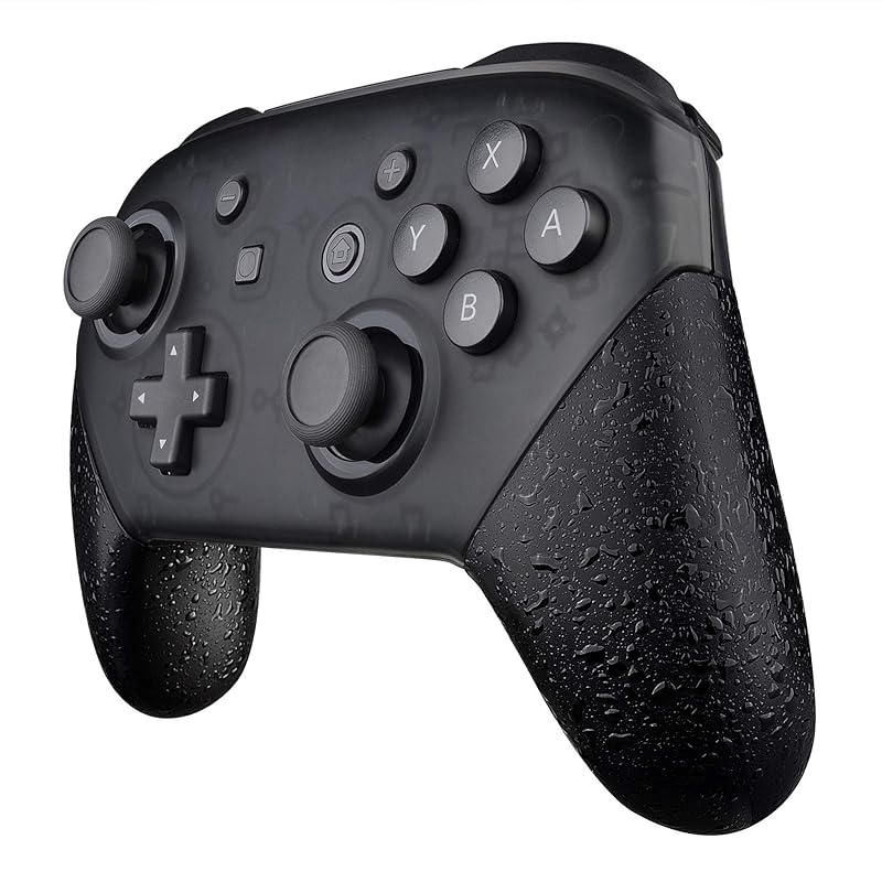 

eXtremeRate Replacement left and right handle grip case compatible with Switch Pro Controller, Switch Textured DIY Hand Grip Case Compatible with Pro