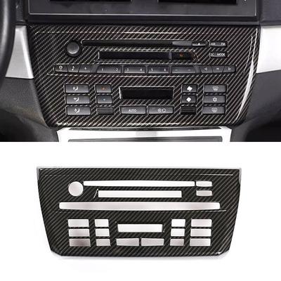 For BMW X3 E83 2006 2007 2008 2009 2010 ABS Car Center Console Air Condition Volume Button AUTO CD Panel Frame Cover Trim