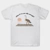 Men Black Print T-shirt What If I'M Not Silly Enough Funny Goose Bird Nerd Animal No-Cut Transfer Paper Print Cotton Tshirt