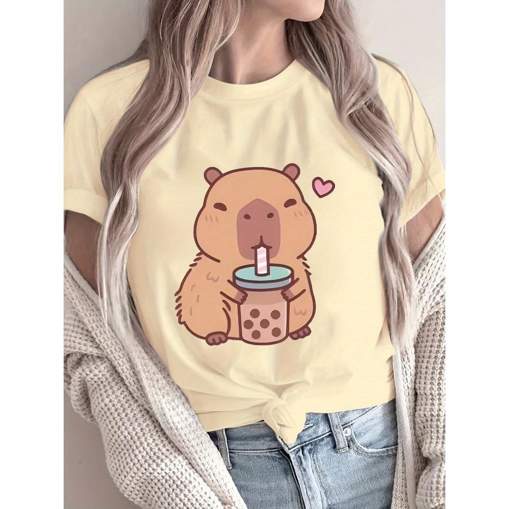 Women's Cute Dolphin Boba T-shirt