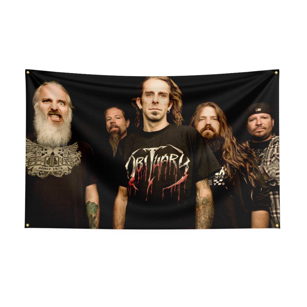 Flaga Zespołu Heavy Rockowego L-Lamb Of Gods 3x5 stóp Baner Poliestrowy z Nadrukiem Cyfrowym do Dekoracji Ściany w Sypialni Dekoracja Gobelinowa na Zewnątrz
