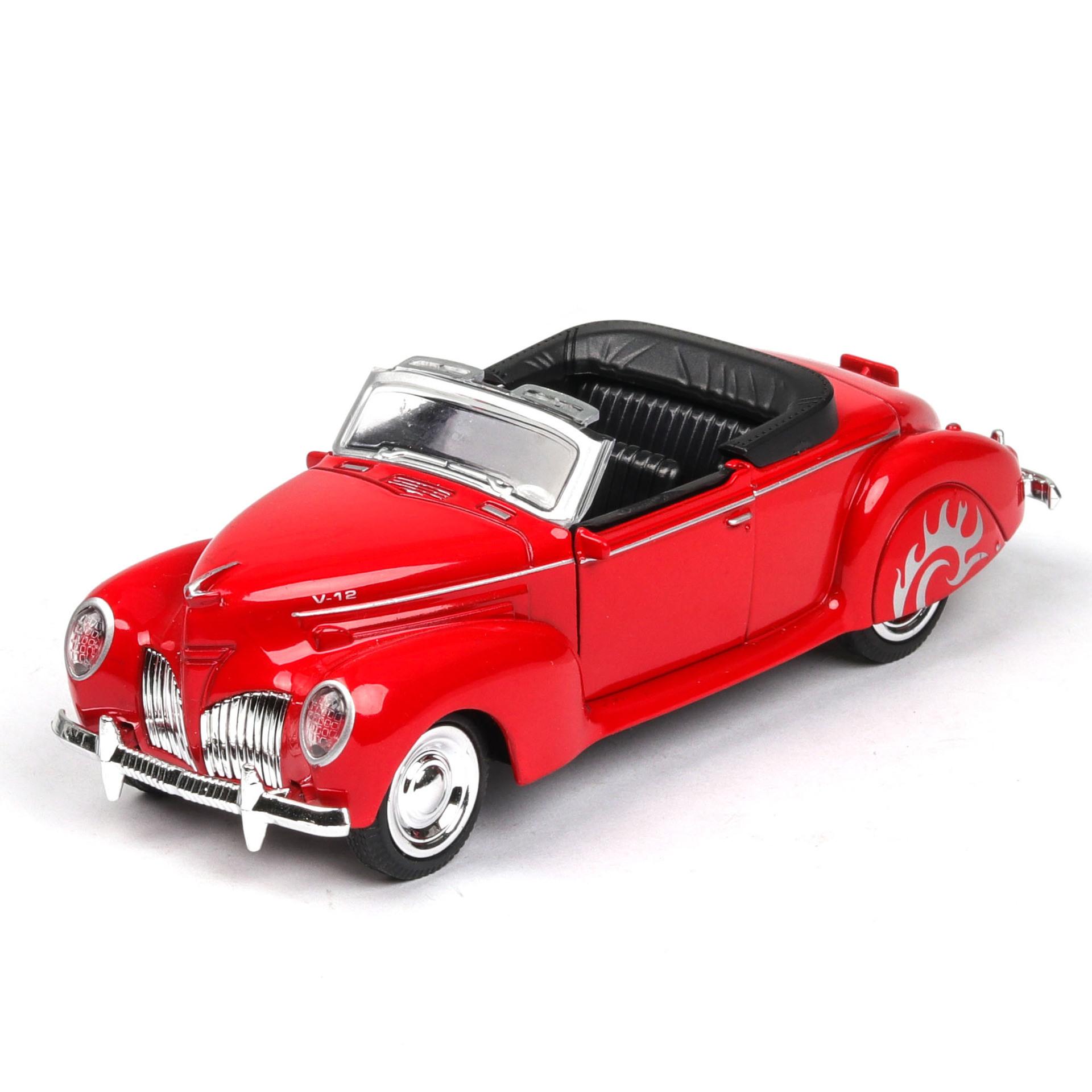 

1:38-масштабная модель автомобиля Lincoln Convertible Diecast Alloy, игрушечный автомобиль для детей и взрослых Подарочная коллекция