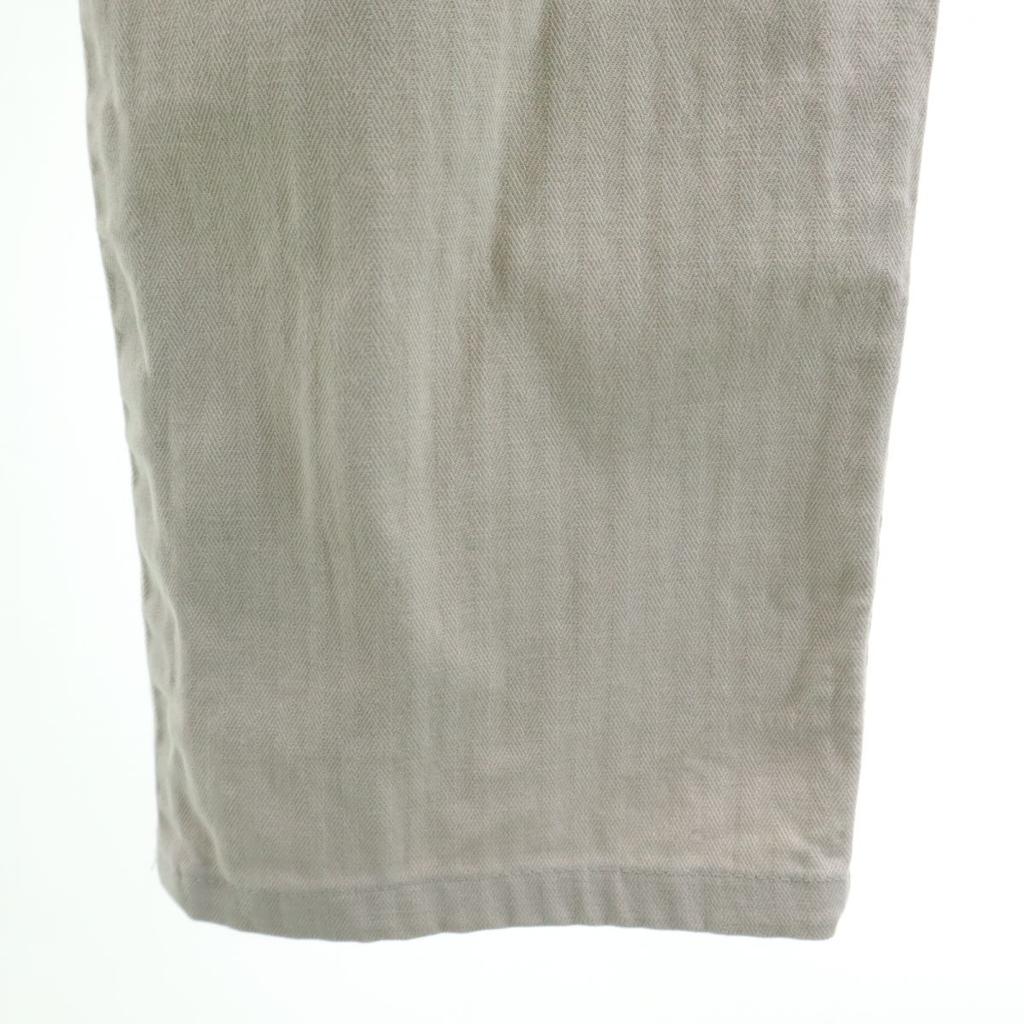PT01 Herringbone Pattern Long Pants 44 Beige Men's Used