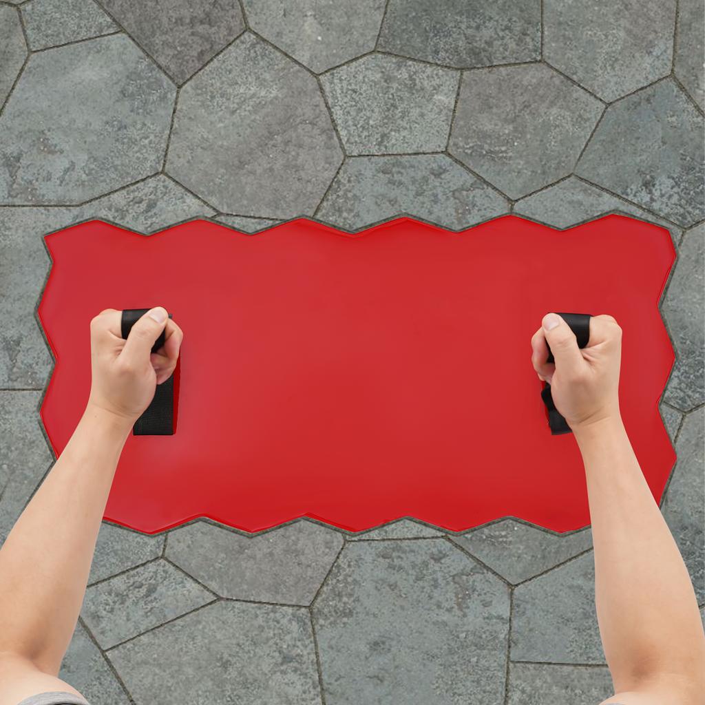Red PU Concrete Mold,Rectangle Concrete Texture Mold 200*590mm/300*600mm for Courtyard Paths,Driveways