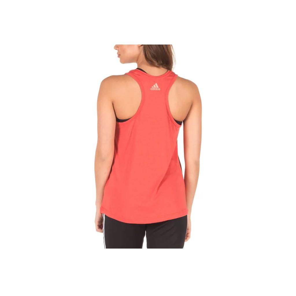 Adidas Logo Cool Tank Sleeveless Comfortable Vest Women Tops Red CV5107