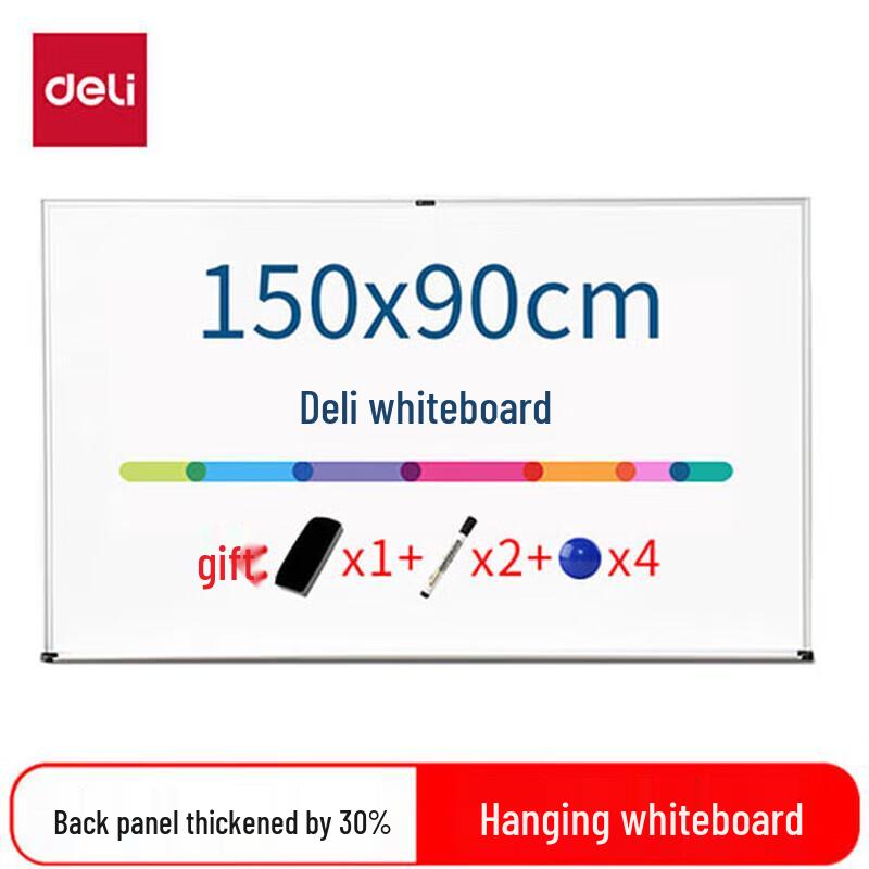 Deli 7846 Magnetic Wall-Mounted Whiteboard