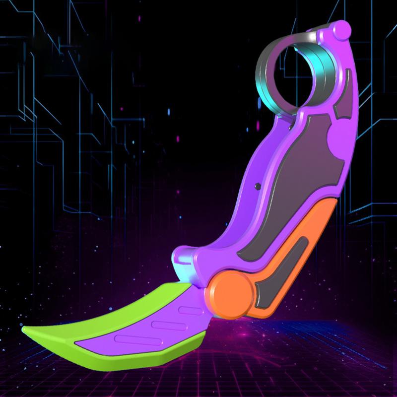 3D Gedruckt Schwerkraft Klaue Messer Zappeln Spielzeug Kunststoff Klapp Schmetterling Messer Erwachsene Stress Relief Spielzeug Neuartige Kinder Spielzeug Weihnachten Geschenke