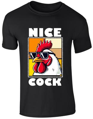 Nice Cock Funny Rooster Meme T Shirt, Vintage Rooster Joke T Shirt
