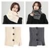 Buttoned Knitted Neck Scarf Neck Wrap for Winter Warmth Trendy Neck Gaiter Shoulder Wrap Neck Shawl for Women Travel