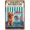 Vintage Metal Sign Funny Animal Bathroom Wall Decor Home Art Tin Plate