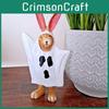 Delightful Cartoon Bunny Ghost Resin Art Piece Perfect For Halloween Holiday Decor Gifts