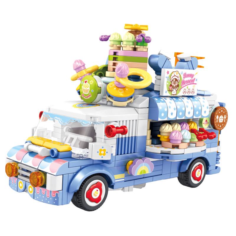 Panlos 12-in-1 Building Blocks Dessert Cart - Children s Educational Toy (Item #633078)