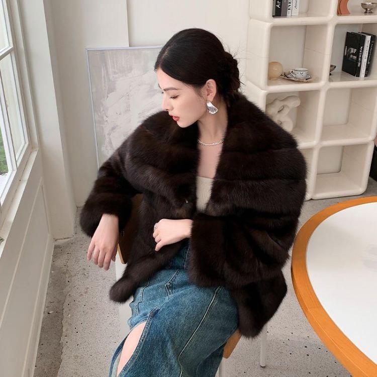 Fashion Young Slim Fit Jacket Autumn Winter Thickened Imitation Sable Eco Friendly Mao Mao Outerwear