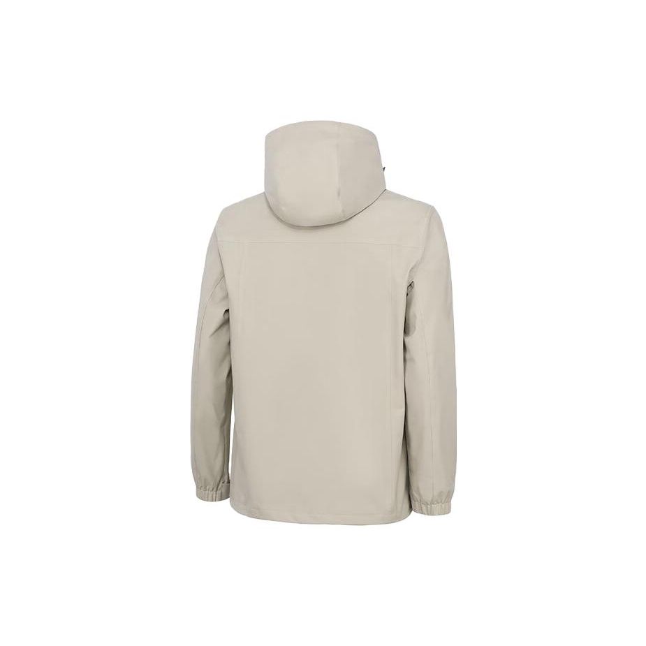 Li Ning Fitness Series Ensfarget Hettejakke Vannavstøtende Sportsjakke Herrejakke Lett-Varm-Khaki AFDT751-11