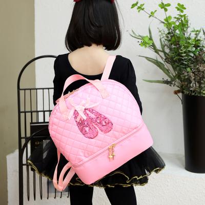 Design Girls Ballet Dance Backpack Fashion Sequined Shoes Pupil Kids Birthday Gifts Latin Dancing Handbag