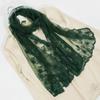 Retro Elegant Lace Scarf Long Thin Retro Style Headscarf Thin Literary Embroidered Flower Shawl Sunscreen