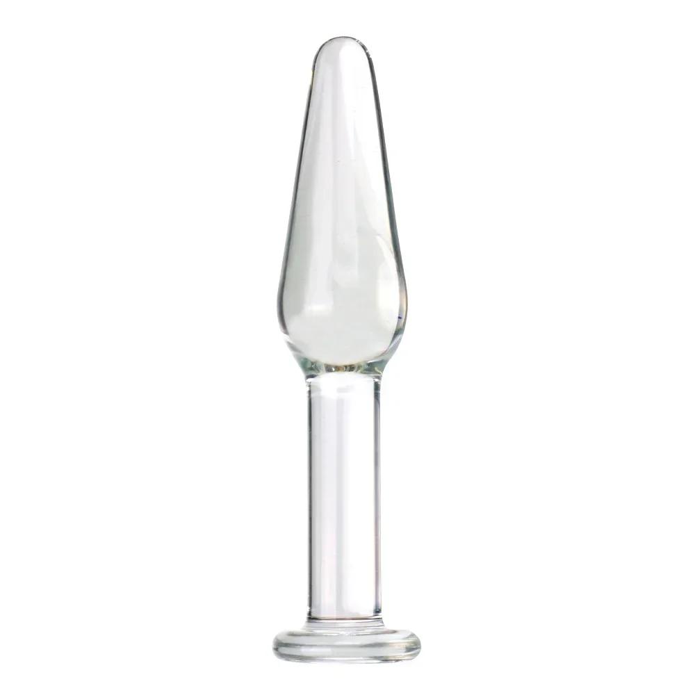 Glass Anal Plug Six-piece Set Pulling Beads Dual Use Small Dildos Butt Plugs Masturbation Posterior Dilation Adult Sex Toys