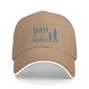 Fathers Day Casual Baseball Cap Summer The Best Dad In The World Trucker Hat Adjustable Snapback Cap Men Women Vintage Caps