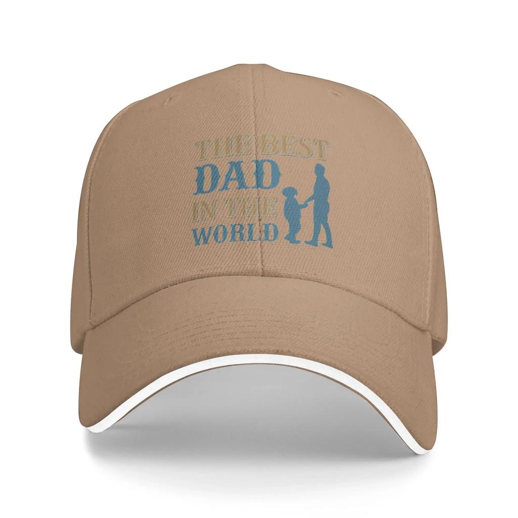 Fathers Day Casual Baseball Cap Summer The Best Dad In The World Trucker Hat Adjustable Snapback Cap Men Women Vintage Caps
