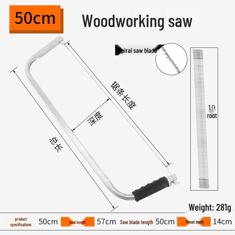 Multifunctional Handheld Steel Wire Fret Saw Blade for Woodworking