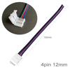 10Pcs 2/3/4/5/6Pin Solderless Led Strip Light Connectors 5Mm 8Mm 10Mm 12Mm For 2835 5050 Led Strip Wire Pcb Ribbon 15.5Cm
