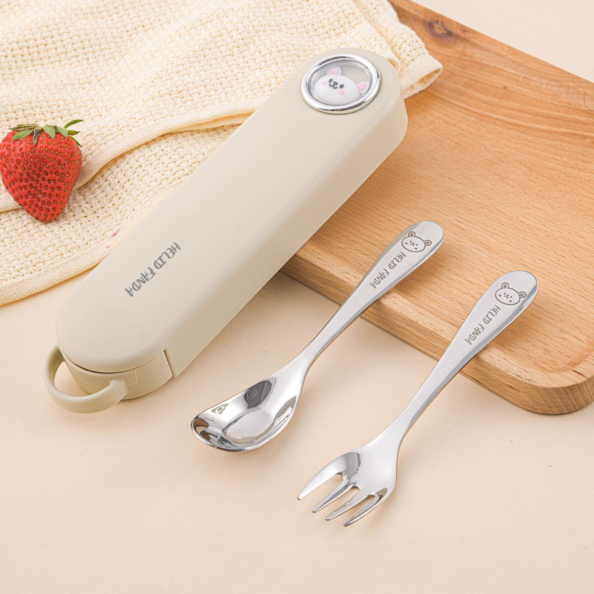 

WORTHBUY Дорожный Портативный Набор Столовых Приборов 316 Нержавеющая Сталь Набор для Ужина Взрослый Детский Ложка Вилка С Коробкой для Хранения Кухонная Посуда