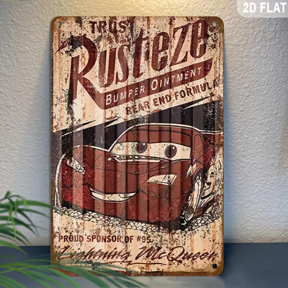 [Vintage Aluminum Sign] Vintage "TRUST RUSTEZE" Aluminum Sign - 2D Flat 8x12 Inch Retro Wall Art with Humorous Quote