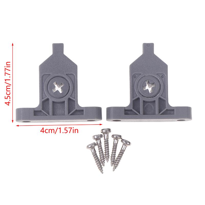 2Pcs Nylon/Metal Drawer Clip Front Panel Fixing Bracket Connector Replacement Kitchen Furniture Cabinet High Quality
