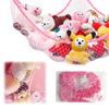 Spacious Soft Toy Hammock - Corner Storage Net for Plush Animals (Available In 4 Colors) - Sturdy Hanging Organizer