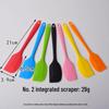 All-in-One Transparent Silicone Spatula for Mixing, Scraping, and Baking